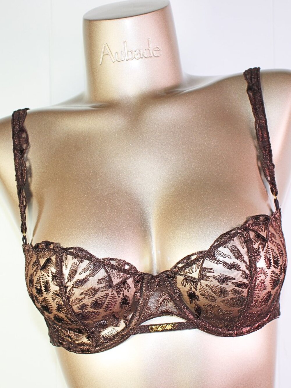 Aubade Paris Sample Crazy in love chocolate Luxury Bra 34B
